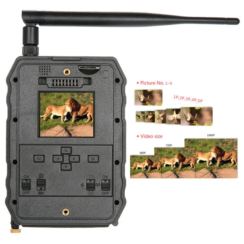Trail игровая камера, S880G 12Mp Hd 1080P Цифровая охотничья камера 940Nm Trail игровая камера 3g сеть Sms/Mms ночного видения 56 шт. Ir L