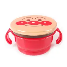 Детская непроливающаяся чашка для закусок печенья, мультяшная детская миска с двойной ручкой, контейнеры для еды, коробка для закусок