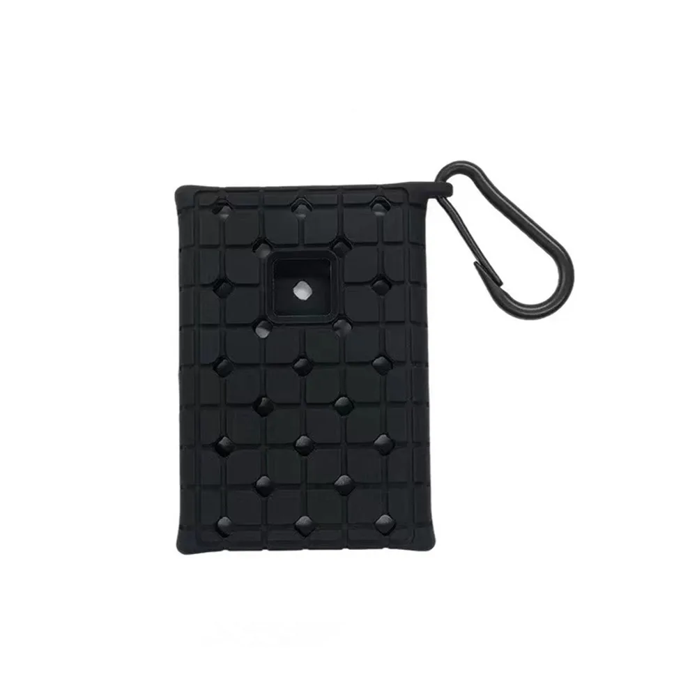 Compact Protective Storage Case with Silicone Cover for Portable SSD External Drives