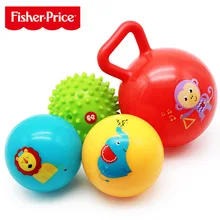 FISHER-PRICE мяч младенческий резиновый мяч детские игрушки-укус мягкий Silcone чувство касания Массажный мяч для рук F0961