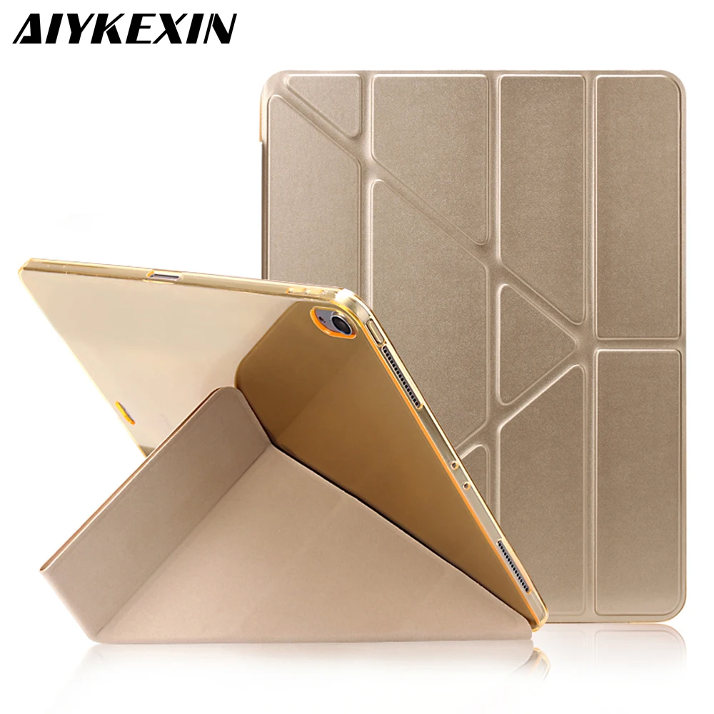 

Case For iPad Pro 12.9 2018 With PU Leather + Silicone Soft Back Smart Cover For iPad Pro 12.9 Shockproof Case for iPad Pro 12.9