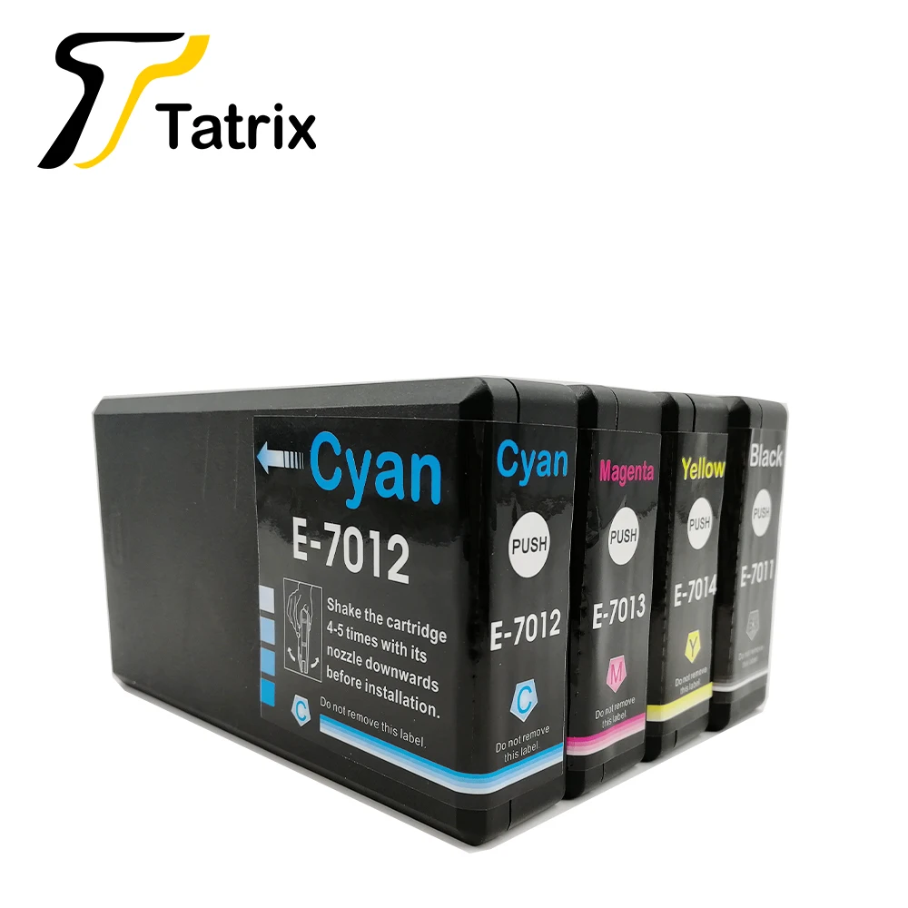 Tatrix 4PK для Epson T7011 T7012 T7013 T7014 патрон чернил принтера WP 4000 4015DN 4095DN 4500 4515DN