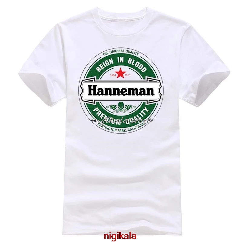 Jeff Hanneman T-shirt homme Slayer Reign In Blood Guitare Rock Unisexe Top Tee