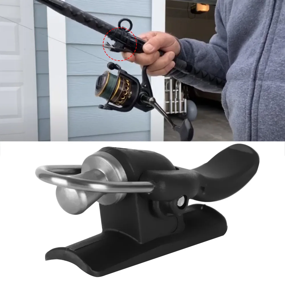 Clip Grilletto Per Lancio Surf Casting - Strumento Di Aiuto Per Pesca In Mare E Spiaggia (Nero)