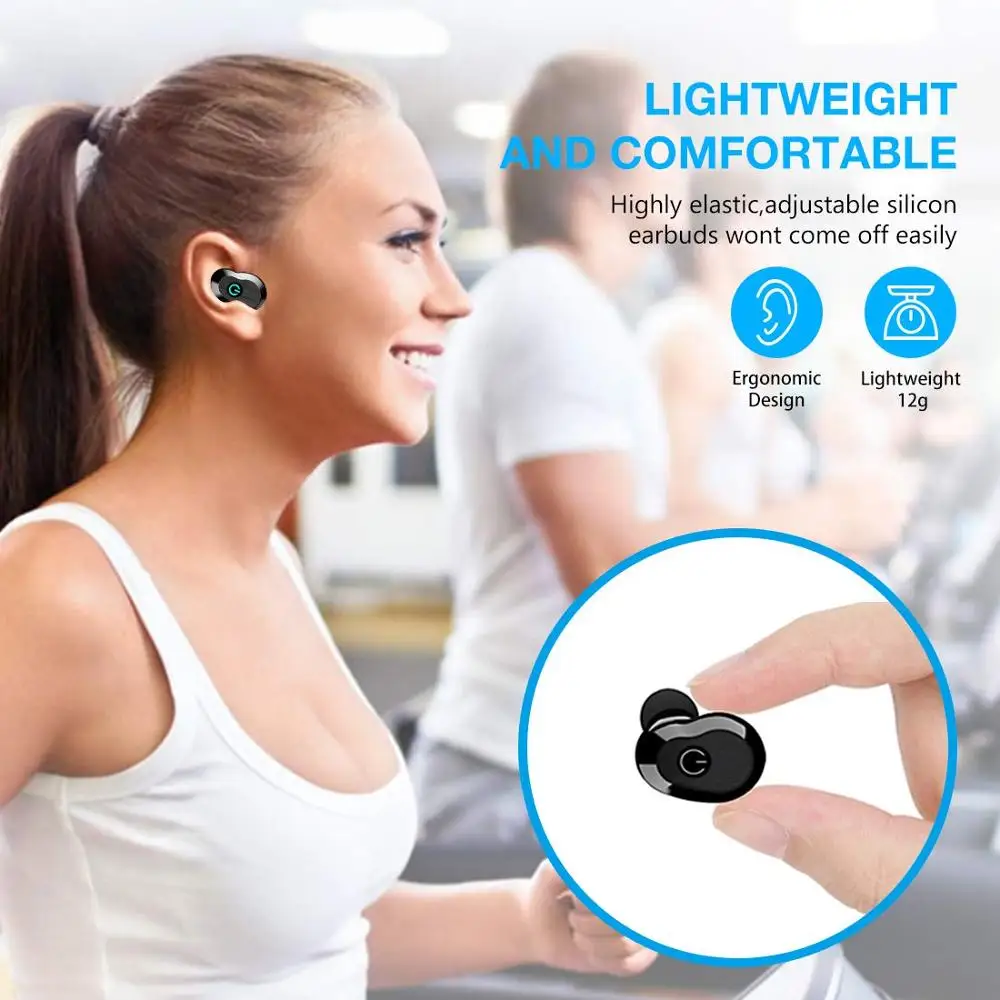 WA02 TWS 5,0 Bluetooth наушники IPX7 водонепроницаемые спортивные настоящие беспроводные наушники hi-fi-стереозвук беспроводные наушники для телефона