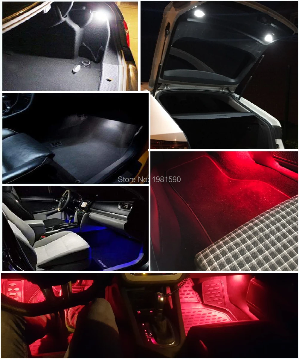 Для VW Golf 5/6 ЭОС Гольф плюс Джетта Passat CC EOS Scirocco Tourage Sharan светодиодный Car footwell