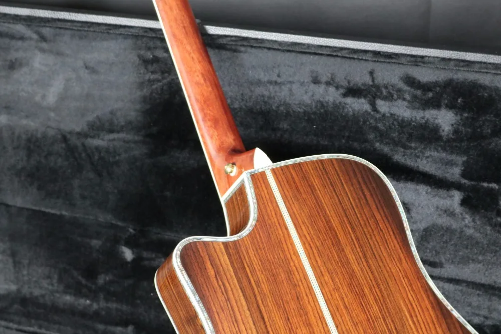 41 ''D стиль ca-45Cutway Акустическая Электрогитара Fishman эквалайзер Массив ели топ гриф из красного дерева Гровер тюнер