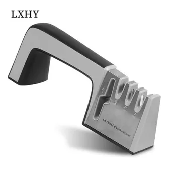 

LXHY 4Slots Knife Sharpener Professional Kitchen Sharpening Stone Scissors Grinder Knives Tungsten Diamond Ceramic Whetstone