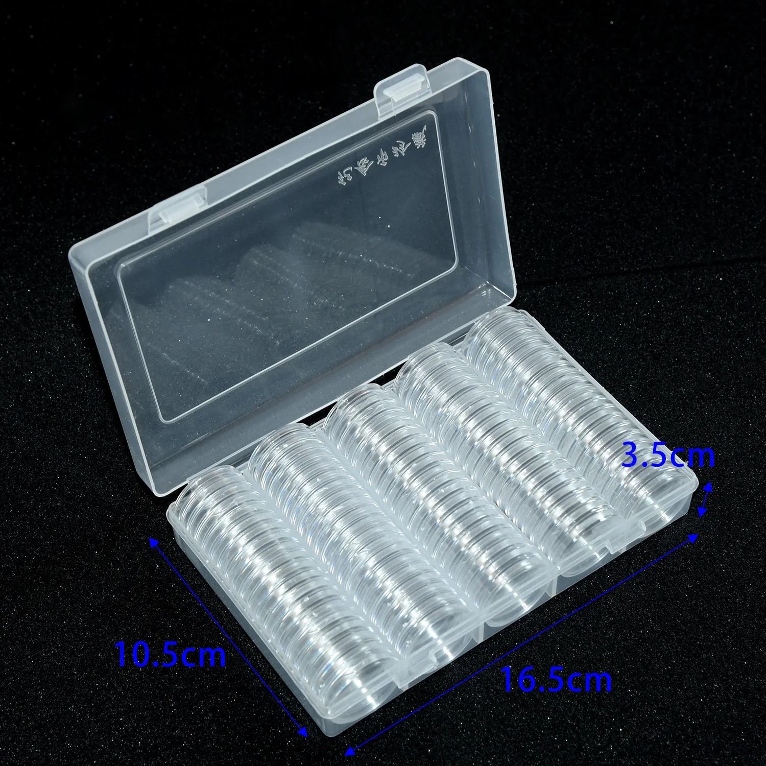 100pcs 27/30mm Coin Capsule box holder Capsules Container with Storage Organizer Box For Coin Collection Coin Case Storage Box