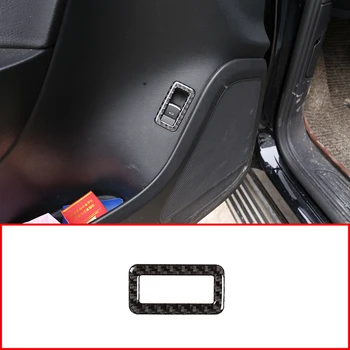 

For Volkswagen Touareg 2011-2018 Rea Carbon Fiber Interior 3D Sticker Rear Trunk Switch Button Frame Trim Accessories 1pcs