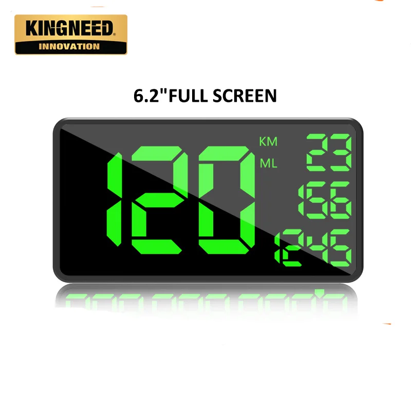 

KINGNEED C1090 universal digital GPS HUD speedometer windshield auto display mileage car truck vehicle clock head up display