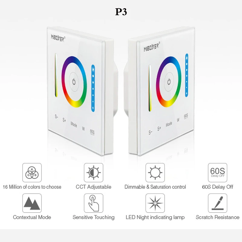 P1/P2/P3 умная панель управления Затемнением DC12V 24V Led диммер RGB/RGBW/RGB + CCT цветовая