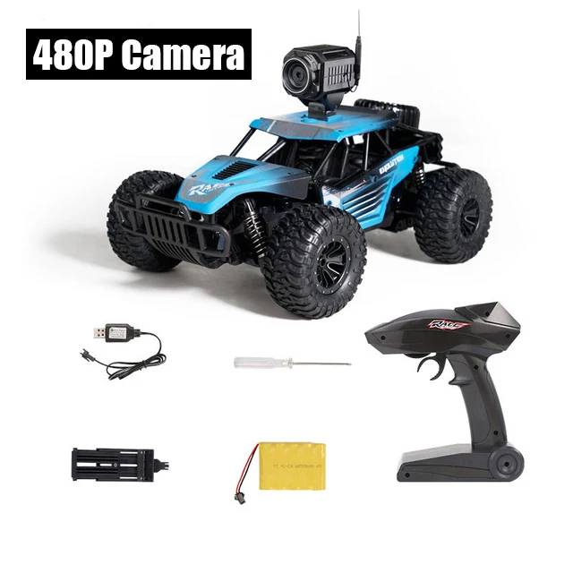 Blue1 480P Camera Радиоуправляемая машина с камерой HD Машина Радиоуправляемая радиоуправляемая внедорожник 2,4G машинка с дистанционным управлением 4 колеса высокоскоростная электрическая машина каррос багги игрушки - Цвет: Blue1 480P Camera