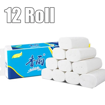 

12 Rolls / toilet Paper Roll 4 Layers Of Soft and Comfortable Thick Toilet Paper Coreless Roll Paper