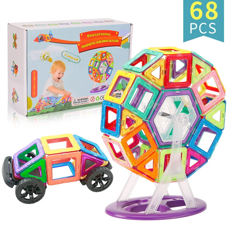 

Magnetic Building Block Big Size Magnetic Designer Construction Model Building Toy Magnetic Blocks Educational Toy For Children