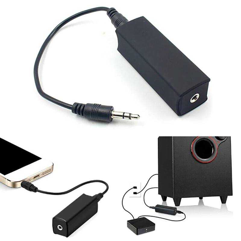 3.5mm Aux Audio Noise Filter Ground Loop Noise Isolator for Car Stereo System Audio System Home Stereo Noise Filter