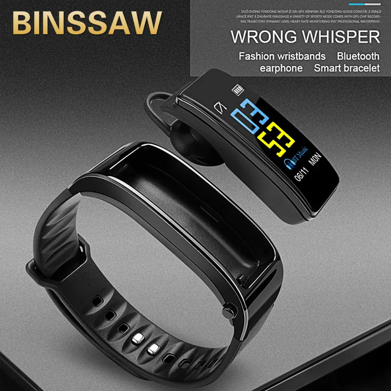 Smart Watch2020 new  Men Removable Bluetooth Earphone Touch Heart Rate Monitor Smartwatch Women Answer Call Waterproof iOS + BOX
