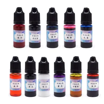 

11 Colors Epoxy Resin Pigment Liquid Colorant Dye Ink Diffusion Jewelry Making U4LD