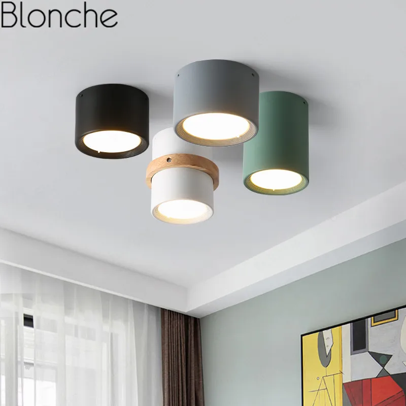 

Mordern Iron Ceiling Lights Nordic Cylinder Led Ceiling Lamp for Art Decor Bedroom Bathroom Kitchen Bar Counter Light Fixtures