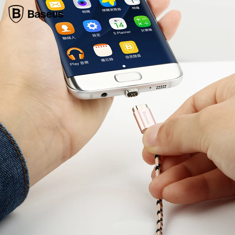 Baseus Магнитный usb-кабель для зарядки iPhone samsung xiaomi redmi кабель для быстрой зарядки apple lightning все микро-usb для устройств на аndroid 2.4A