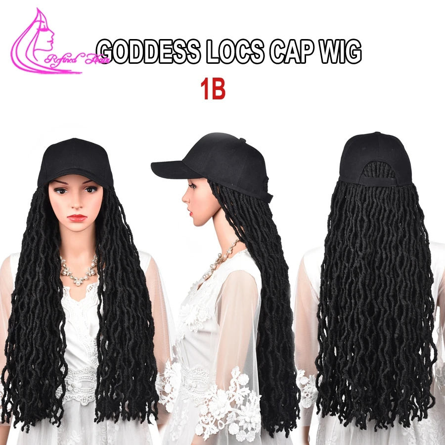 Faux Locs Crochet Hair with Hat Ombre 