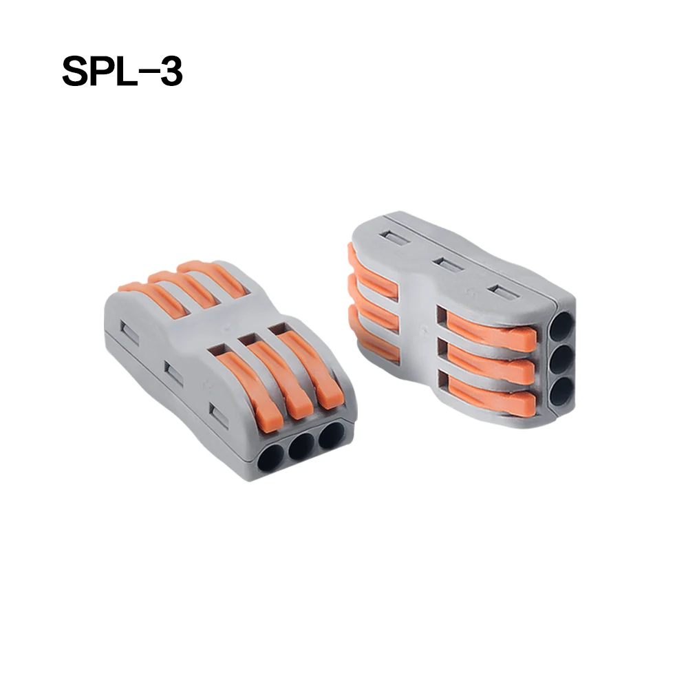 1/10/20/100 шт./упак.) PCT-212/213/214/215/218 Универсальный Компактный проводной разъем SPL-2/3 пуш-ап-в кабельная проводка терминал - Цвет: SPL 3