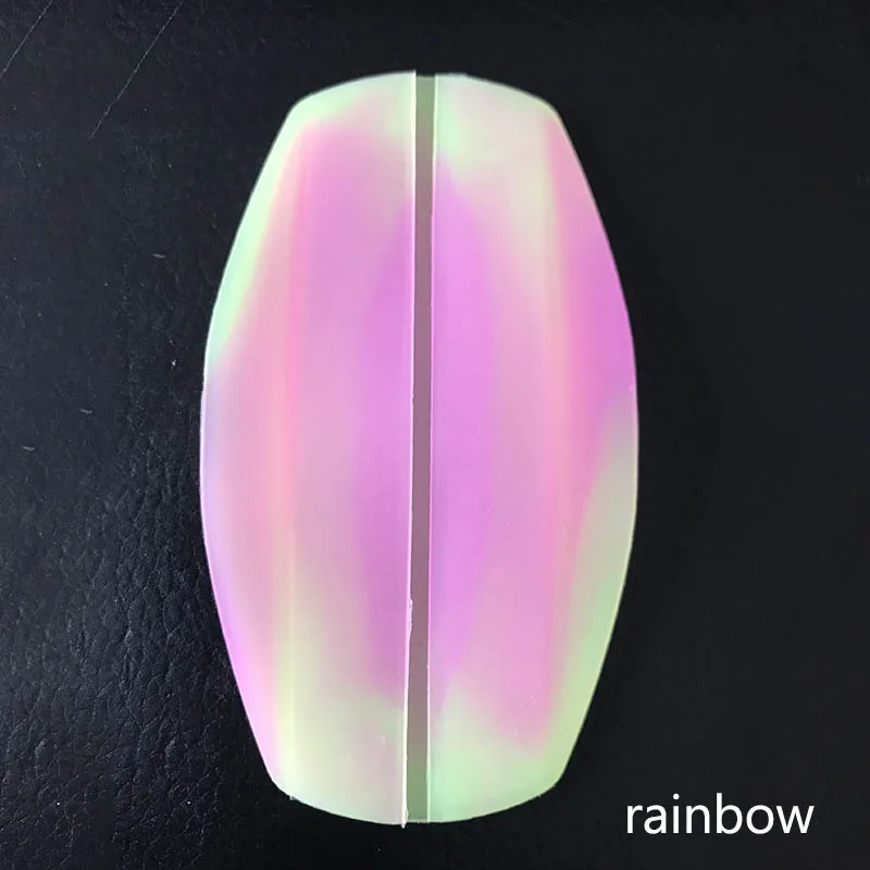 1 мягкая пара подплечников DIY Одежда шитье рельеф бюстгальтер ремень аксессуары дизайн противоскользящие подушки - Цвет: rainbow