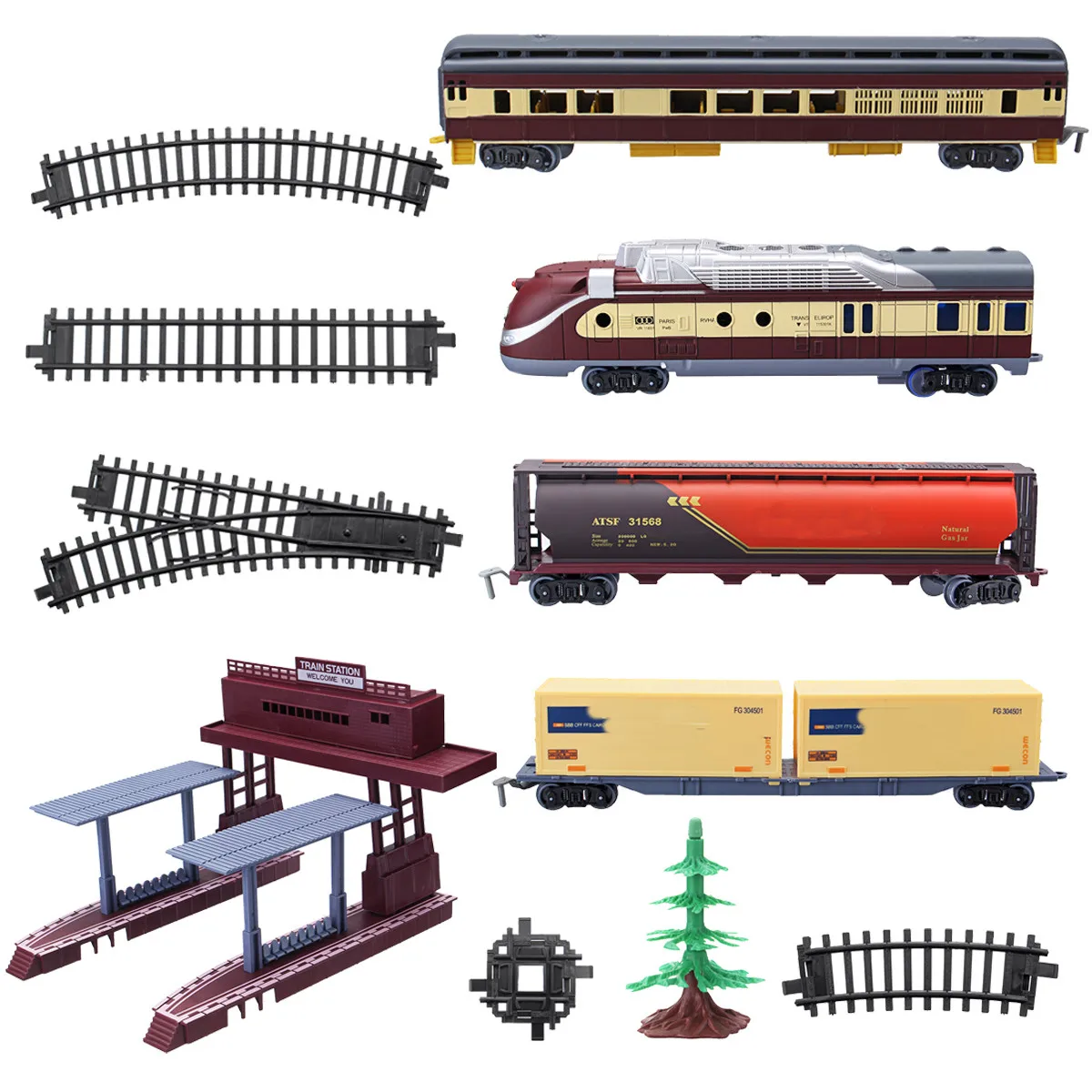 Kopen Elektrische Racing Rail Auto Lange Stoomtrein 9.4 Meter Spoorlijn Model Speelgoed Treinen Voor Kinderen Truck Railway Trein Spoorweg verjaardag