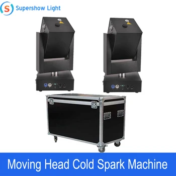 Goedkoop 2 Stuks Met Flightcase 750W Professionele Dmx Stage Effect Moving Head Koude Vonk Fontein Vuurwerk Machine Voor Bruiloft