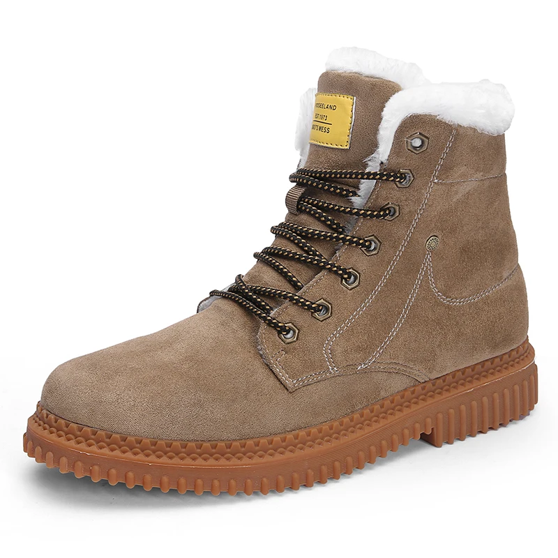 Зимние качественные повседневные водонепроницаемые теплые ботинки с мехом; зимние ботинки для мужчин; мужские кроссовки; кожаная обувь с в... Зимние качественные повседневные водонепроницаемые теплые ботинки с мехом; зимние ботинки для мужчин; мужские кроссовки; кожаная обувь с в...