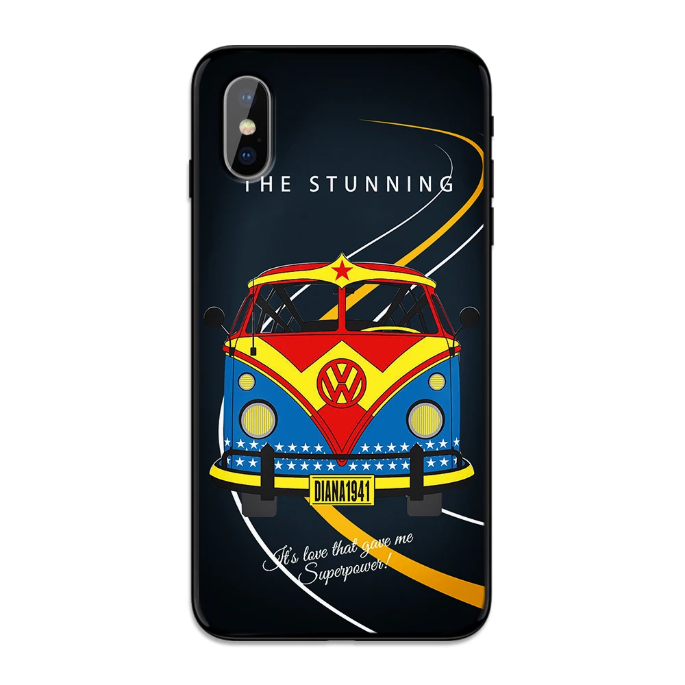 Ретро marvel супергерой vw роскошный черный чехол для samsung Galaxy S7 Edge S8 S9 S10 PLUS NOTE 8 9 M10 20 30 Чехол - Цвет: 11