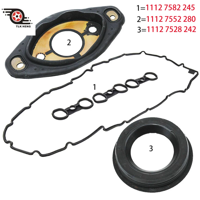 

New Valve Cover Gasket Camshaft Adjuster Gasket Oil Seal Gasket for BMW 730i E84 E83 F25 E70 X1 X3 X5 Z4 11127582245 N52