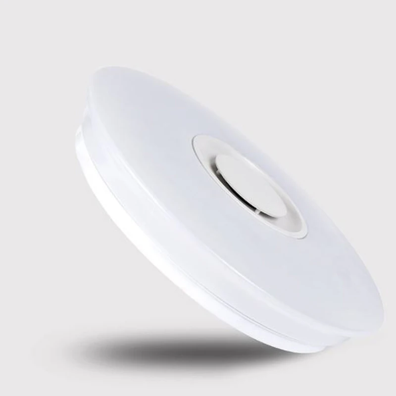 Приложение Rgb контроллер дистанционного управления Bluetooth Цвет сменные светодиодные музыкальные Динамик потолочные светильники акриловая Светодиодная лампа с регулировкой освещения 110V 220V Спальня