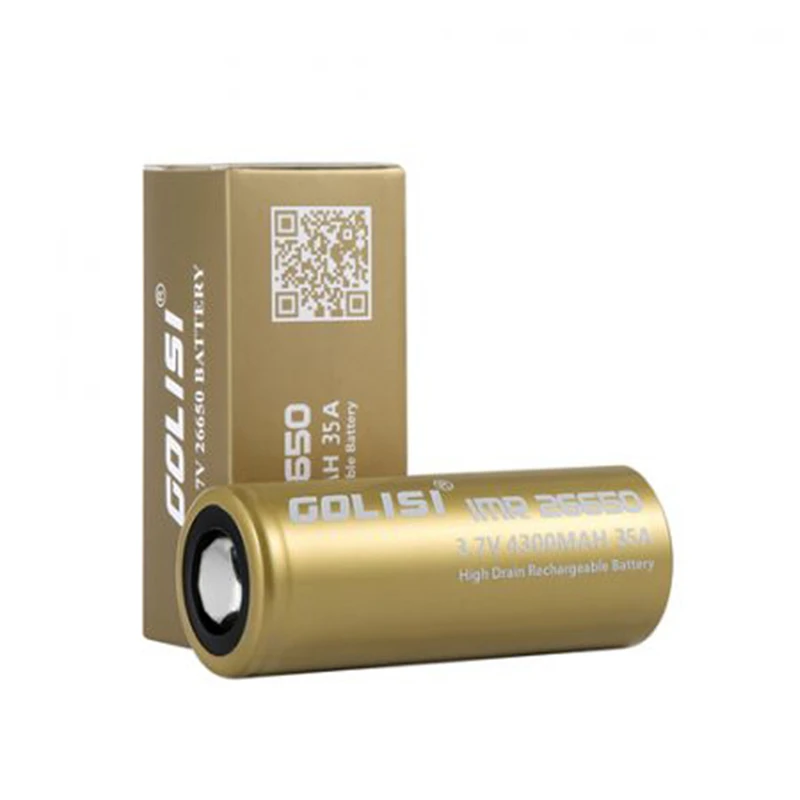 1x 4x 8x GOLISI S43 IMR26650 4300 мАч 35A защищенная перезаряжаемая головка высокого стока 26650 батарея для фонарей фонарь Игрушка