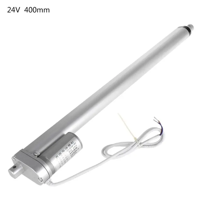 24V DC электрический линейный привод для мотора контроллера 30 мм/сек. 300N ход 400 мм