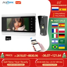 Jeatone – téléphone intelligent Tuya 7 pouces, interphone vidéo sans fil, wi fi, pour la maison, moniteur, entrée, sonnette avec caméra, pour l'extérieur