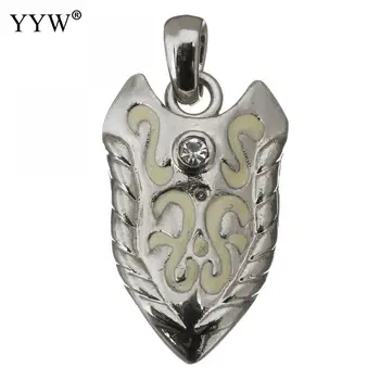 

Vintage Retro Arrow Pendant Rhinestone Necklace Pendants Color Plated Rhinestone Paved Jewelry with Enamel Shield Silver