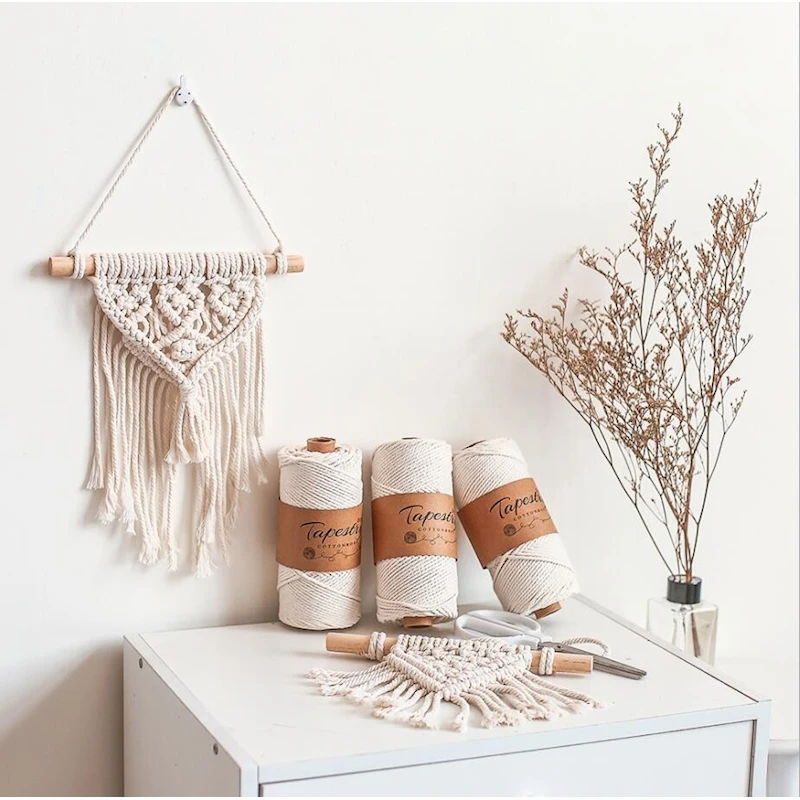 Веревка из хлопка для фотосъемки DIY Декорация реквизит нить ремесло макраме