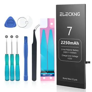 

ELECKING Original Battery for iPhone7 Real High Capacity Mobile Phone Replacement Battery with Free Tools Gift