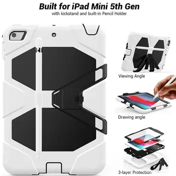 

With Pencil Holder For iPad 5th Generation Case TPU Protect Shell Soft Cover Silicone Full Smart Q9W4