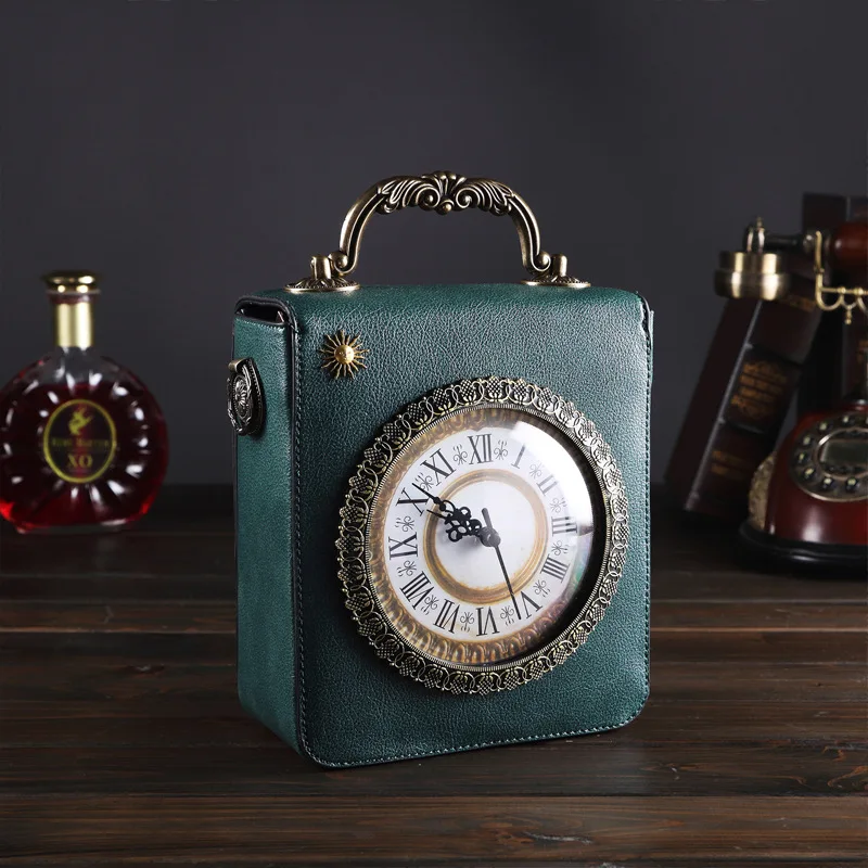 Новая сумка в стиле ретро, Walkable, сумка-часы электронные часы, маленькая квадратная сумка с вышивкой, двойной хлеб