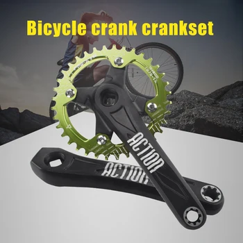 

2020 Bike Crank Arm Set Left and Right Mountain Bike Crank Set Aluminum Alloy Bicycle Accessories 170mm X85