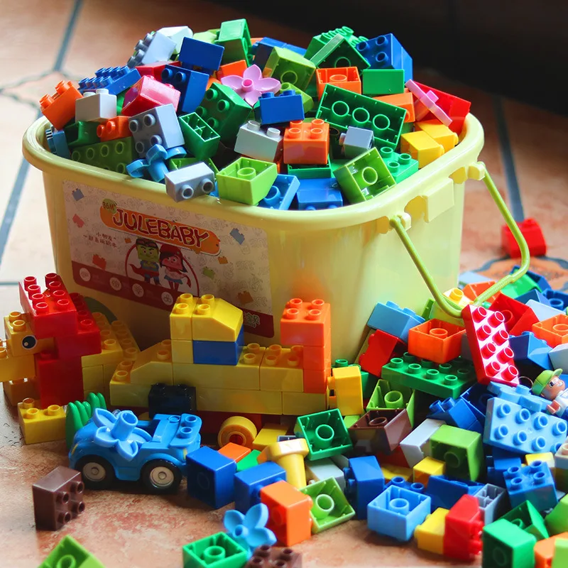 

Jule Item Compatible LEGO Large Particles Building Blocks GIRL'S And BOY'S Fight Inserted Assembled Toys Educational Early Child