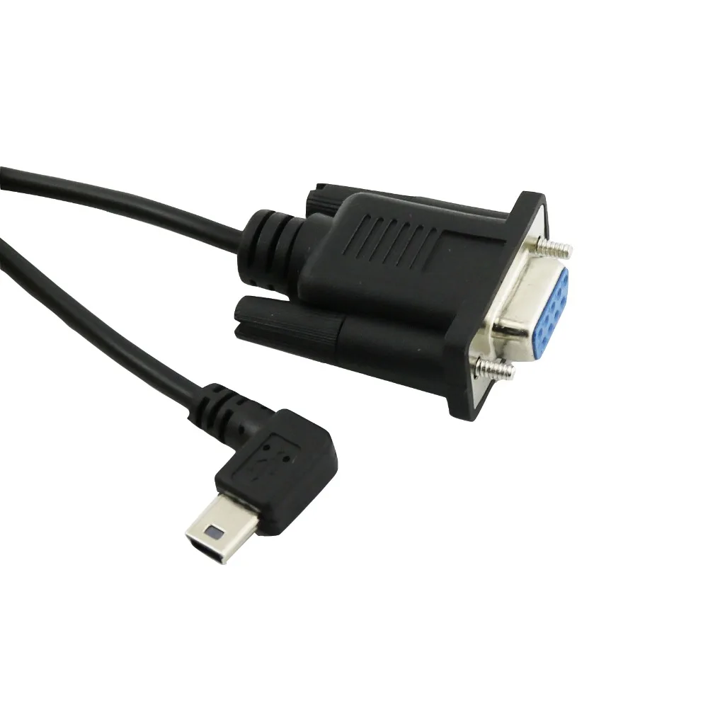 20x DB9 женский Панель крепление Джек мини USB 5pin мужской 90 градусов вправо углом разъем Кабель 1,8 м
