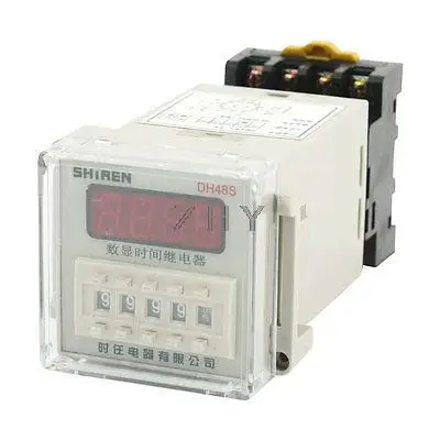

DC 48V 35mm DIN Rail 11Pin 0.01s-9999h Delay Timing Time Relay Timer DH48S-11