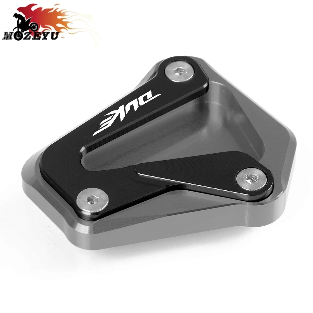 Мотоцикл CNC алюминиевый, для мотоцикла Kickstand боковой стенд удлинитель площадка для увеличения для KTM duke790 duke790 - Цвет: GY-BK