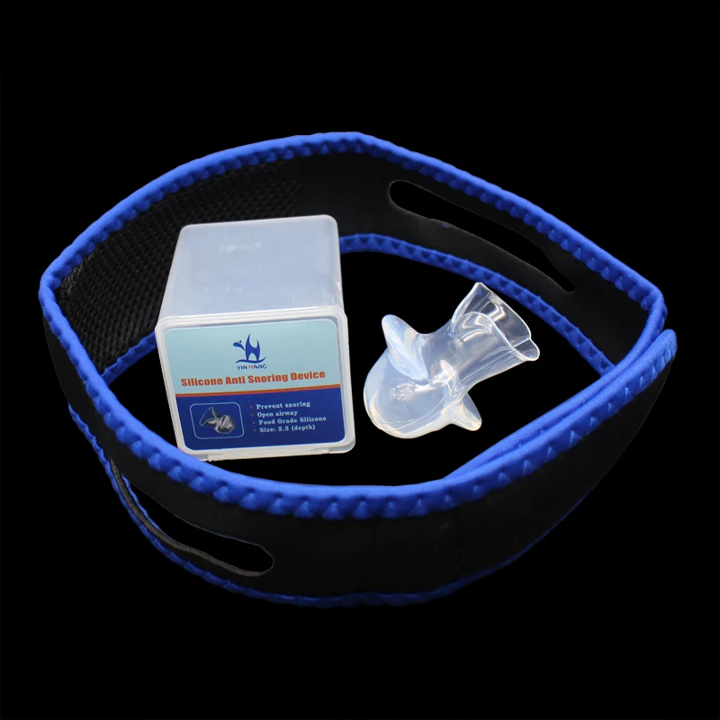 Анти храп подбородок ремень челюсть сторонник полоска на нос от храпа CPAP+ стоп храп анти язык апноэ силикон для сна помощь при апноэ