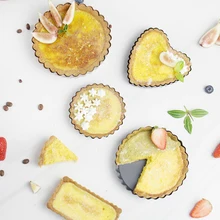 4 стиля кухонные инструменты формы для выпечки противни для запекания торта мелкая круглая форма для выпечки Тяжелая углеродистая антипригарная Slipknot съемный базовый лоток