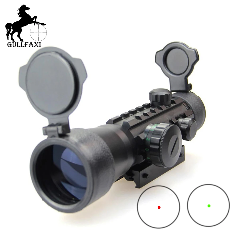 

Gullfaxi Red Dot Sight 2X30 Optical Sight Tactics 2X Magnifier Quick Reflect Weapon Sight With Picatinny Rail Collimator Sight