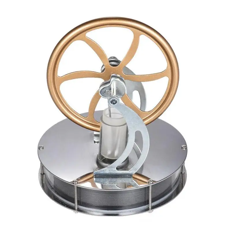 

DIY Low Temperature Stirling Engine Model DIY Kit Golden Flywheel Steam Heat Educational Toy Science Experiment Kit Xmas Gift